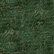 Green Cotton Script Print Fabric 44/45"