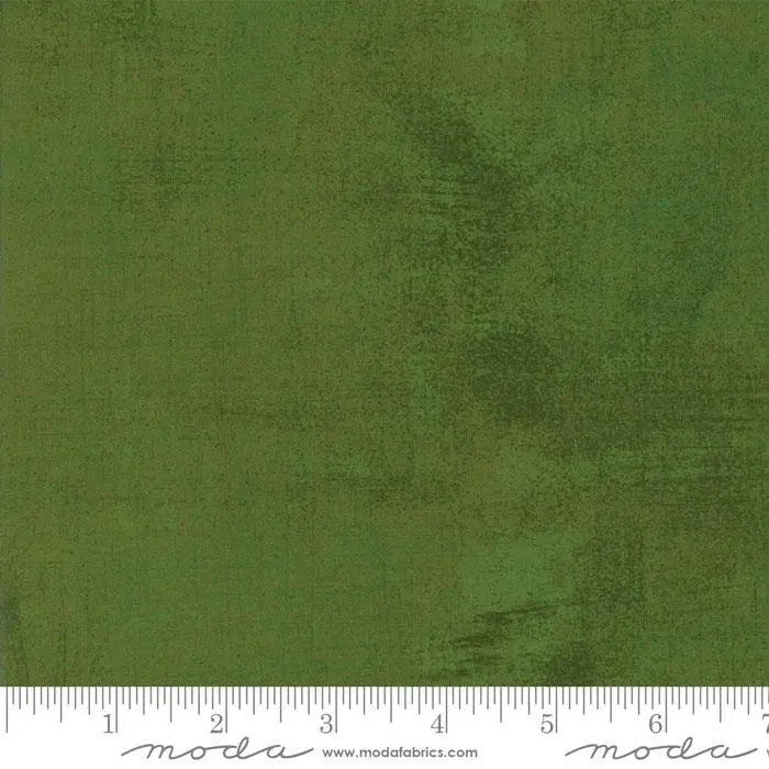 Cotton Fabric Green Grunge Basics Olive Branch 44/45"