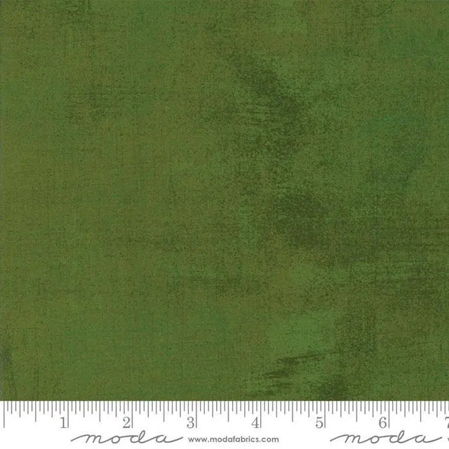 Cotton Fabric Green Grunge Basics Olive Branch 44/45"