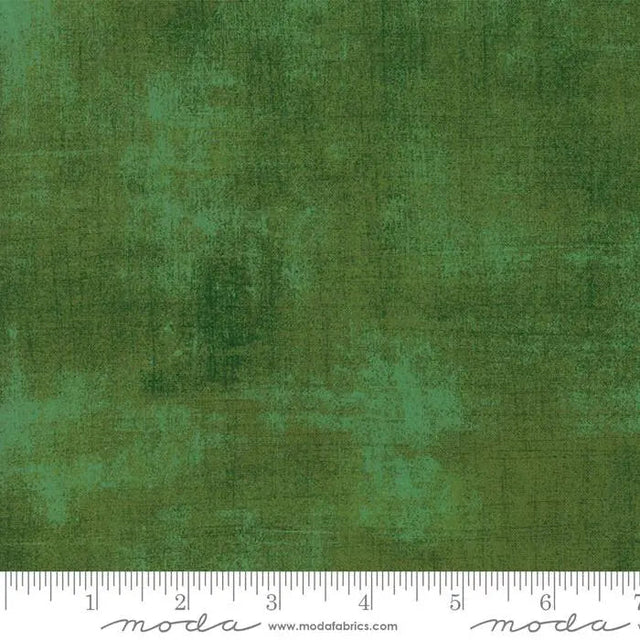 Cotton Print Green Grunge Basics Pine 44/45" Per Yard