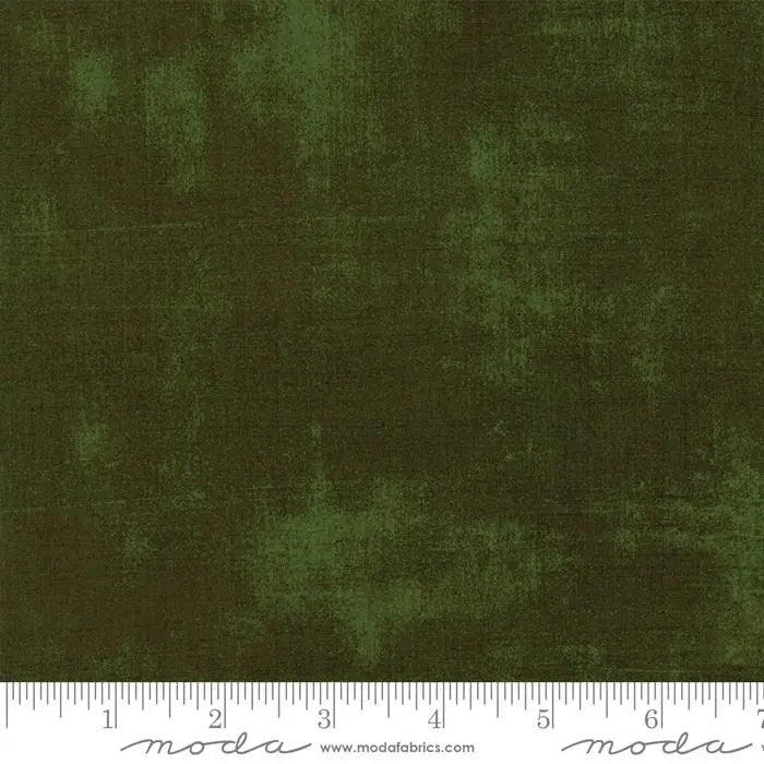 Cotton Print Green Grunge Basics Rifle Green 44/45" Per Yard