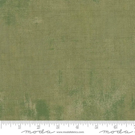 Cotton Fabric Green Grunge Basics Vert 44/45"