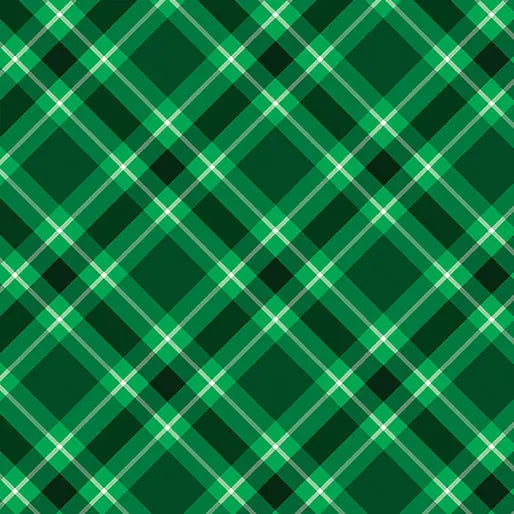 Cotton Plaid Wideback Fabric Green Hunter 108"