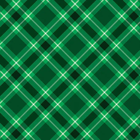 Cotton Plaid Wideback Fabric Green Hunter 108"