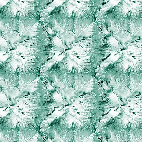 Cotton Print Green Jade Texture Virtuoso Fabric 44/45