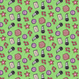 Cotton Quilting Fabric Green Patch Perfect Music 43/44"