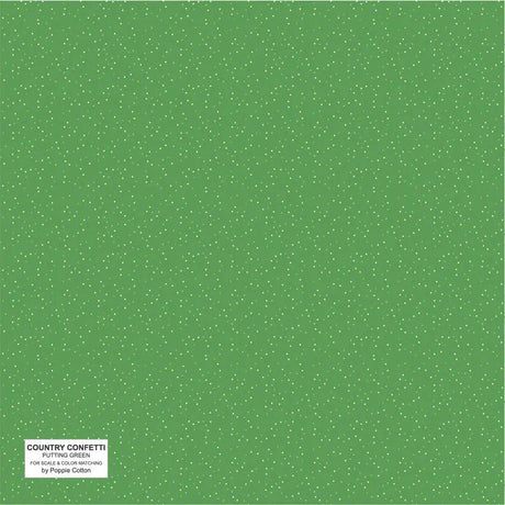 Cotton Fabric Green Putting Green 44/45" Width