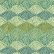 Cotton Wideback Fabric Green Crochet Sage Shell Stitch