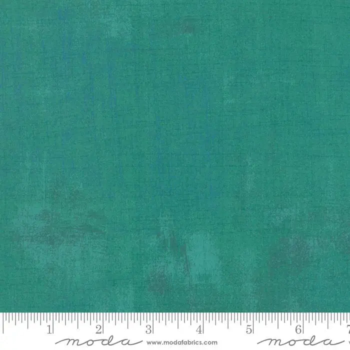 Cotton Print Grunge Basics Jade Green Turquoise 44/45" Fabric Per Yard