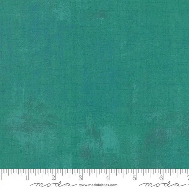 Cotton Print Grunge Basics Jade Green Turquoise 44/45" Fabric Per Yard