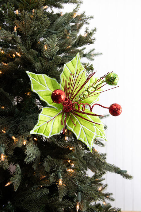 22” Spring Ball Poinsettia Stem