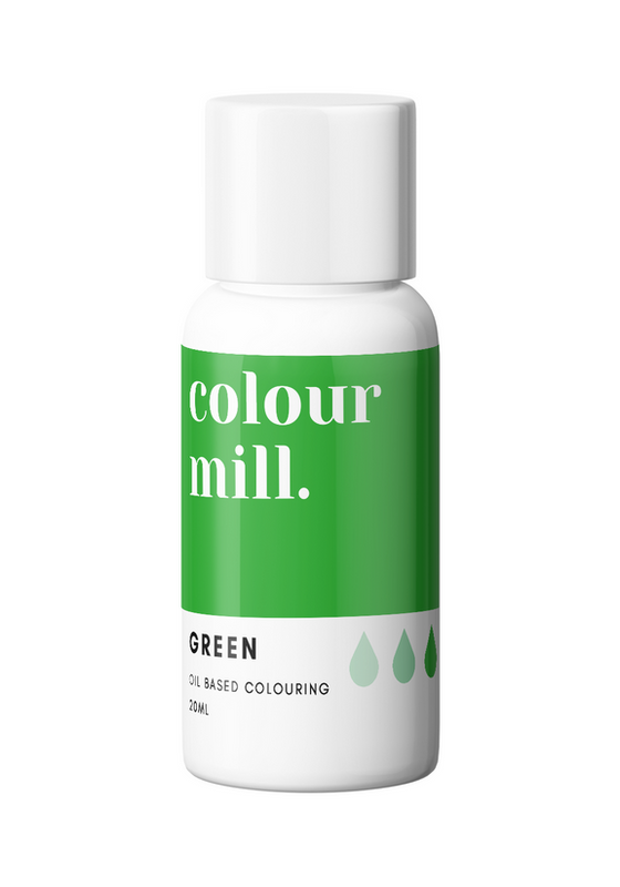 Green Oil Based Food Coloring for Chocolate Buttercream & Fondant 20ml