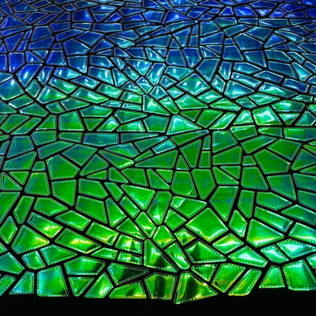 Stretch Velvet Metallic Foil Fabric