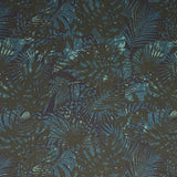 Stretch Woven Green Monstera Jungle Flow Boardshort Fabric