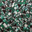 Stretch Woven Green Mosaic Flow Boardshort Fabric
