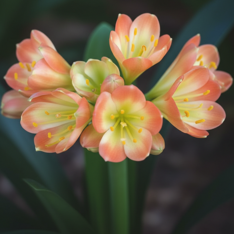 Clivia Seedling Green Throat Hattori x Self