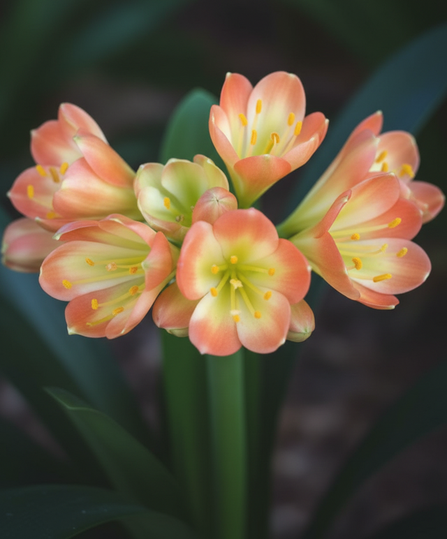 Clivia Seedling Green Throat Hattori x Self