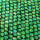 Mermaid Hologram Nylon Spandex Fabric - Holographic Mermaid Scales, 58/60" Width (1 Yard)