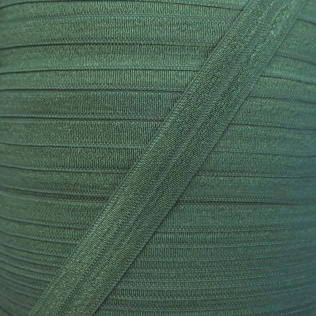 Fold Over Elastic Trim Greenery 5/8"