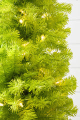 7' Lime Green Whimsical LED Christmas Tree