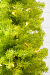 7' Lime Green Whimsical Tree with LED Lights