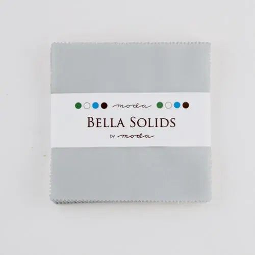 MODA Bella Solids Zen Grey Charm Pack Precuts