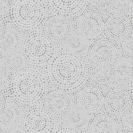 Cotton Wideback Fabric Grey Fog Hexi Dots 108 Inch