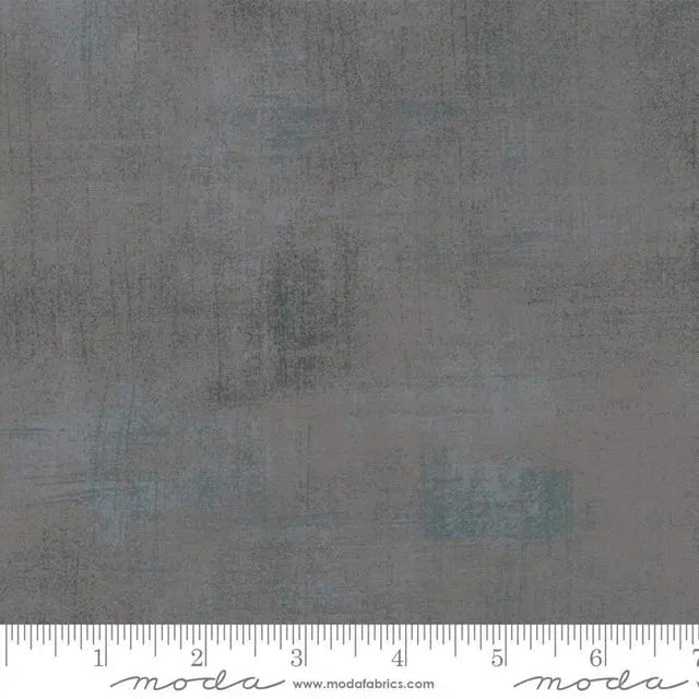 Cotton Fabric Grey Grunge Basics Medium Grey 44/45" Per Yard