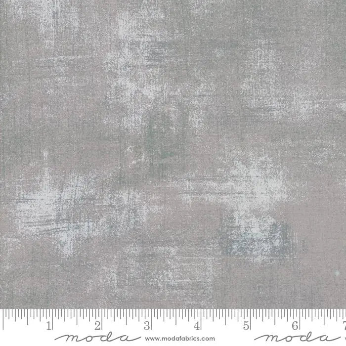 Cotton Fabric Grey Grunge Basics Silver 44"/45"