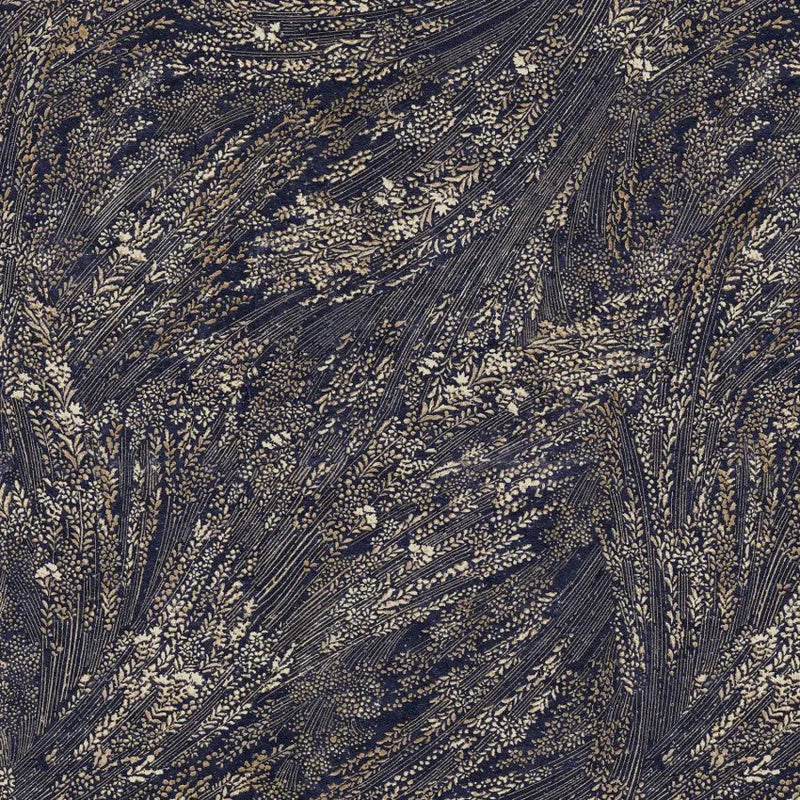 Cotton Wideback Fabric Grey Meadow Breeze 108"