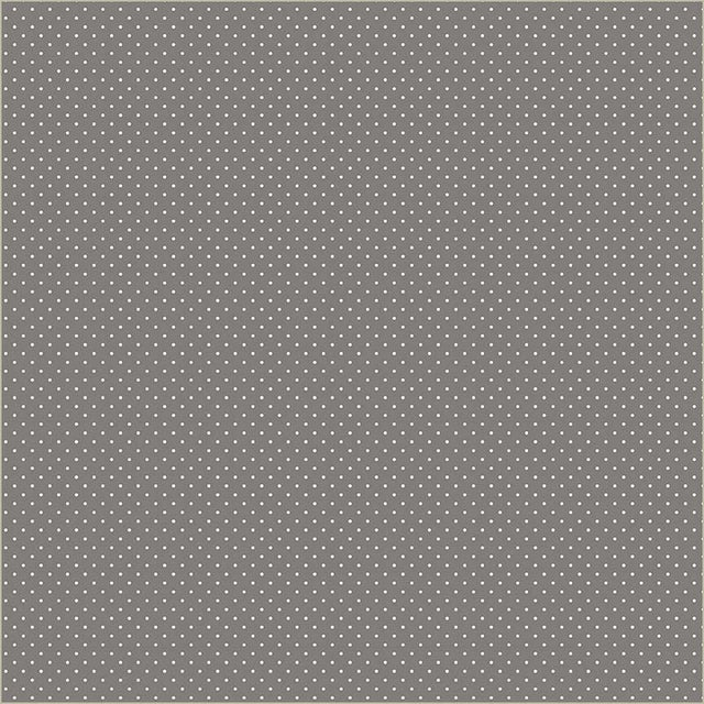 Cotton Print Grey Verona Dots Fabric 44/45"