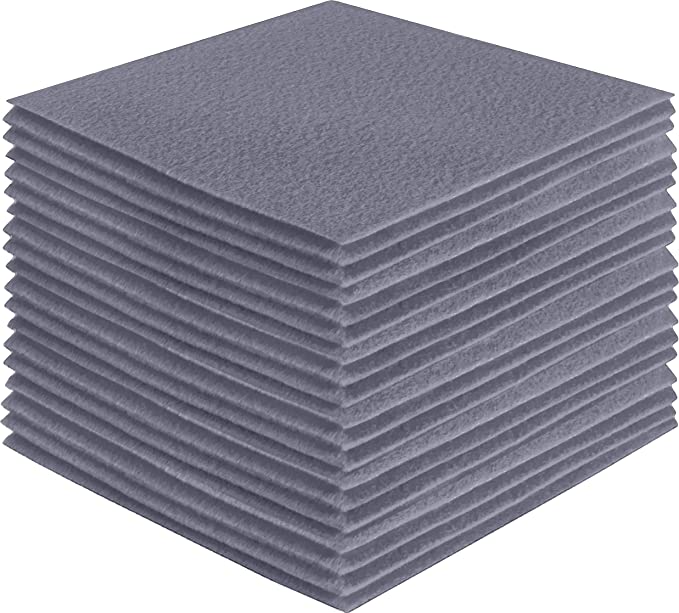Acrylic Felt Craft Sheets Gray 4X4