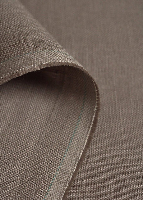1 Yard Softened Fossil Pure Linen Fabric Midweight 5.5 oz 54 Inches Wide