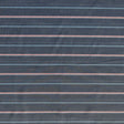 Stretch Woven Pink and Blue Stripe on Grey