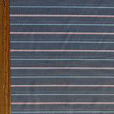 Stretch Woven Pink and Blue Stripe on Grey