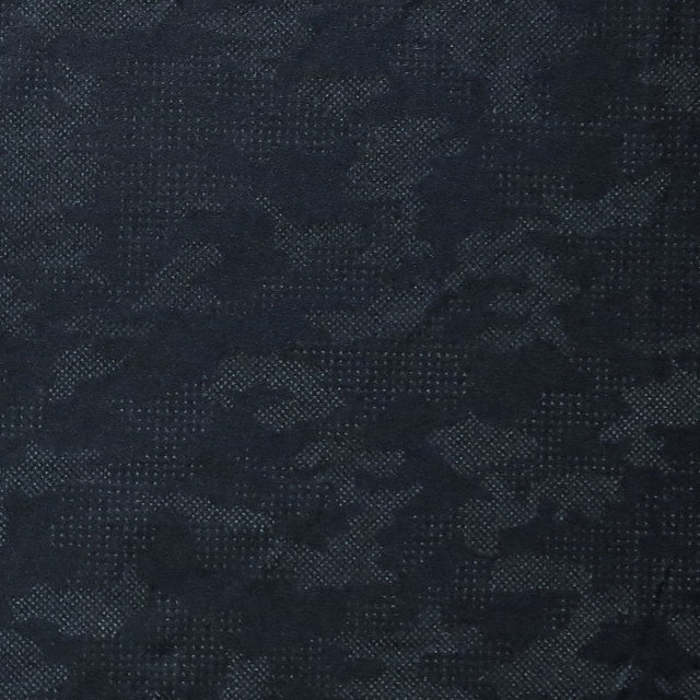 Swim Knit Grey Textured Camo on Black Nylon Spandex