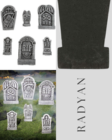 Grim Reaper Foam Tombstone