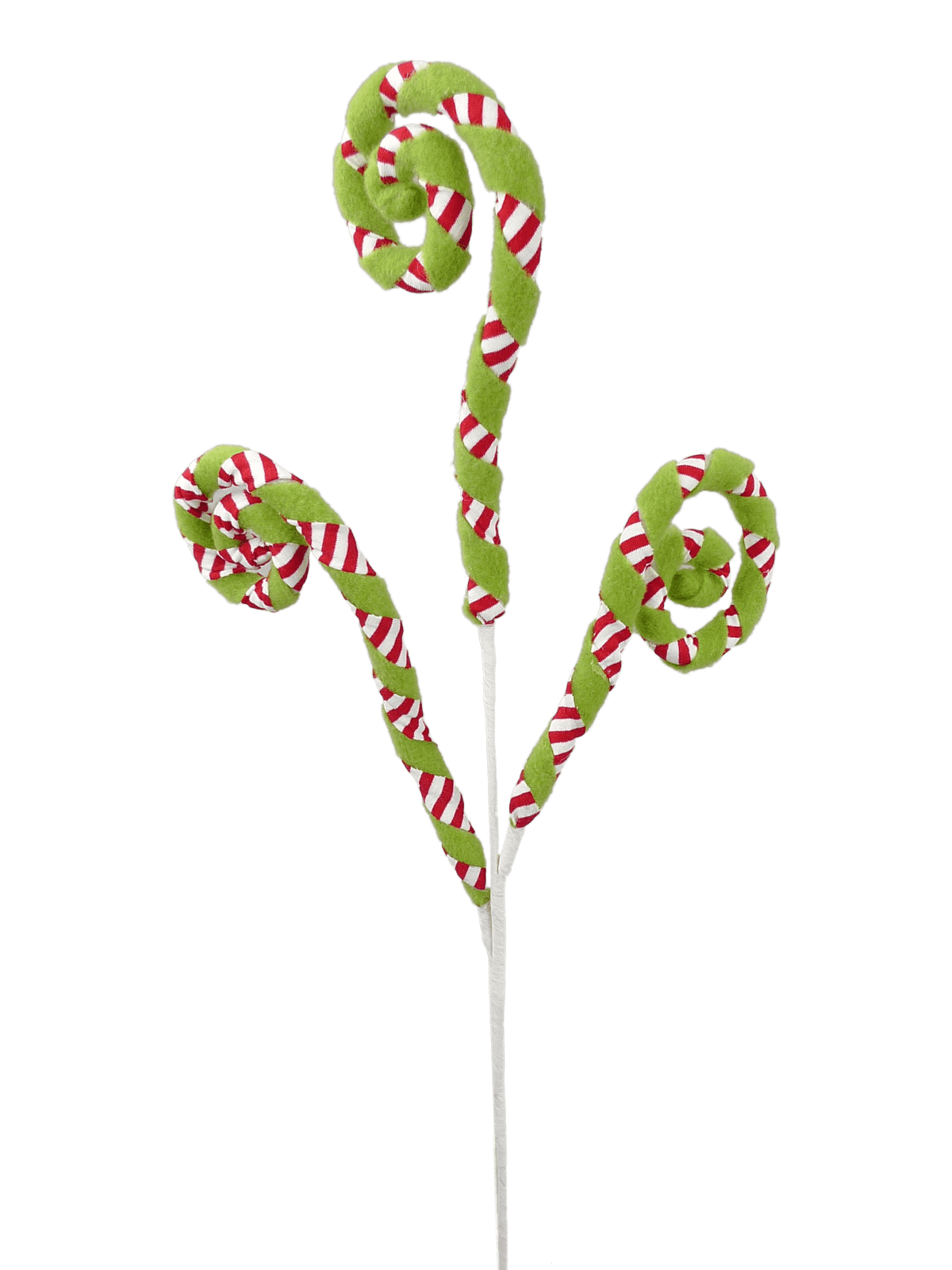 28” Felt Stripe Spiral Curly Spray