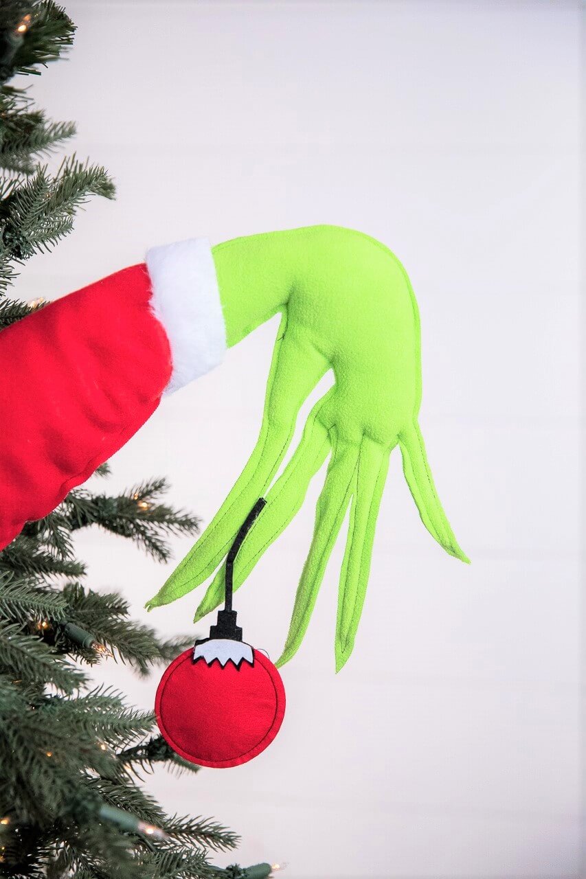 23” x 11" Green Monster Hand Ornament