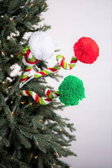 Pom Pom Spray 31 Inch Colorful Christmas Whimsical Decor