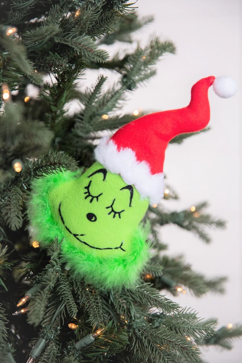 19” x 4.5" Plush Green Monster Head