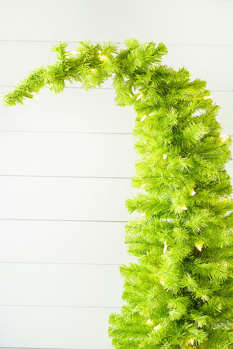 5' Lime Green Whimsical LED Tree