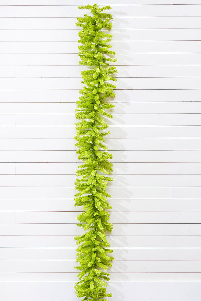 9' x 14" Lime Green Garland