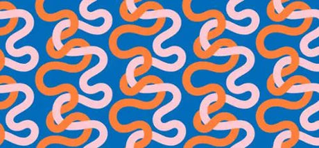 Cotton Wideback Fabric Groove Multi Blue