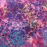 Gypsy Queen Polyester Spandex Fabric - Blue Lime Or Fuchsia Aqua, Gypsy Paisley Print, 58/60" Width (1 Yard)