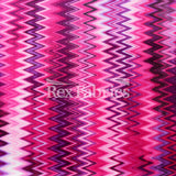 Earth-NYKS Polyester Spandex Fabric - Multicolor Chevron Zigzag, 58/60" Width (1 Yard)