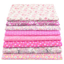 Teramila 8PCS Pack Square Multicolor Printed Cotton Fabric For Sewing Quilt Cloth Needlework Plaid Handicraft Material Patchwork