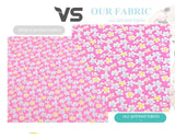 100% Cotton Fabric Pink Purple Pattern Floral Plain Printed Patchwork Cloth DIY Handmade Sewing fabrics in The Meter Needlework