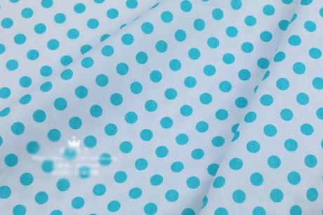 Dots Printed 100% Cotton Fabric by Meter, DIY Patchwork, Quilt Cloth, Bedding Blanket, Sheet, Pillow Decor, Fat Quilt, Tilda