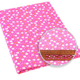 100% Cotton Fabric Pink Purple Pattern Floral Plain Printed Patchwork Cloth DIY Handmade Sewing fabrics in The Meter Needlework